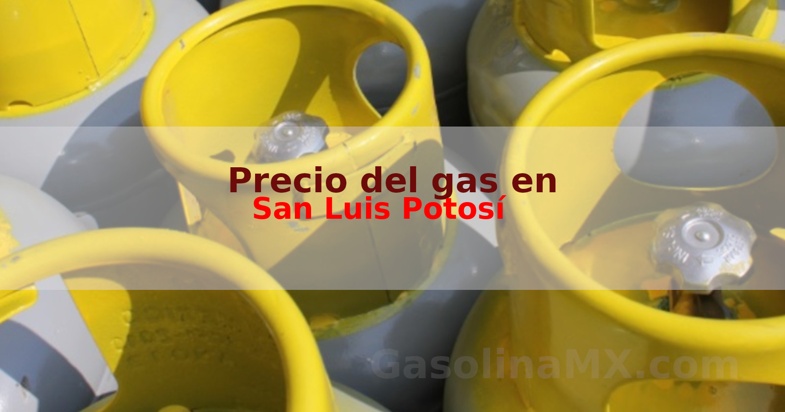 Precio gas en San Luis Potosí SLP hoy