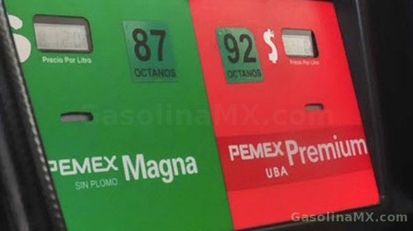 gasolina mexico gasolinazo magna premium diesel precio pemex