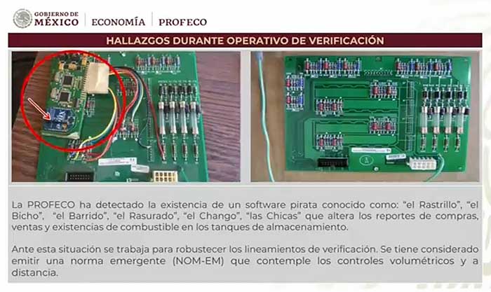 artefacto robar gasolina profeco rastrillo chango rasurado