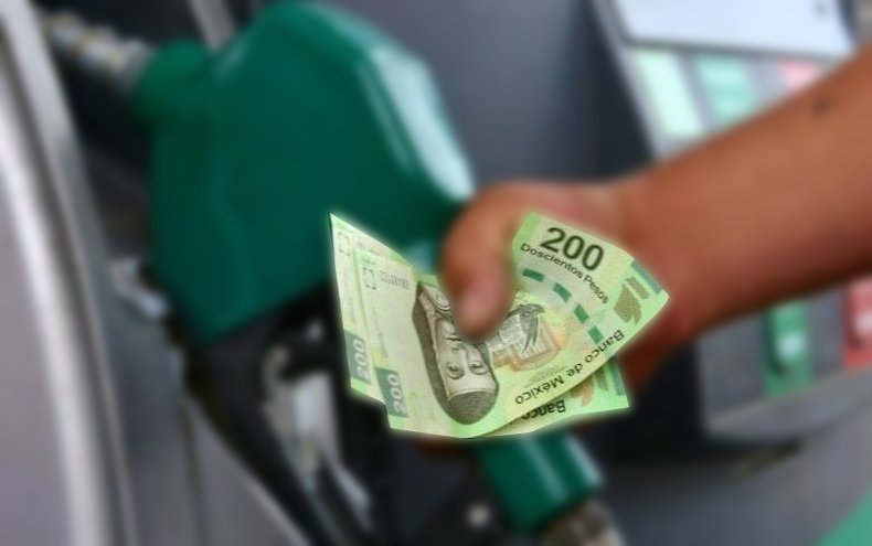 dinero precio gasolina hoy mexico