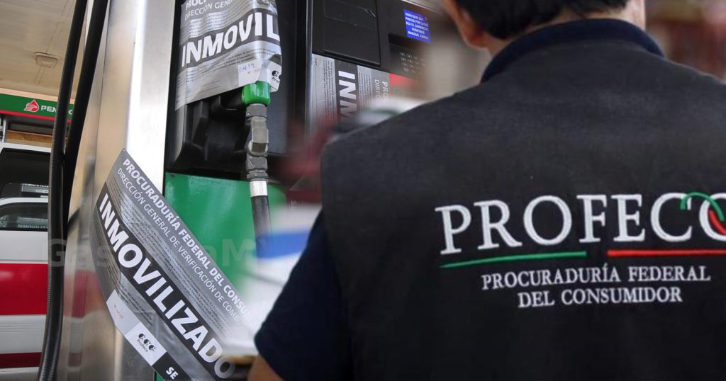 gasolinera multada inmovilizada litros profeco clausurada