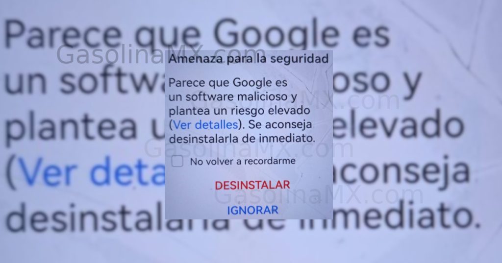 mensaje huawei google software malicioso riesgo evelado