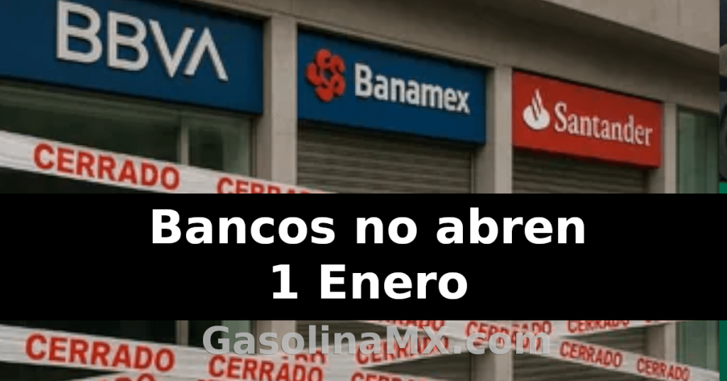 bancos no abren 1 enero