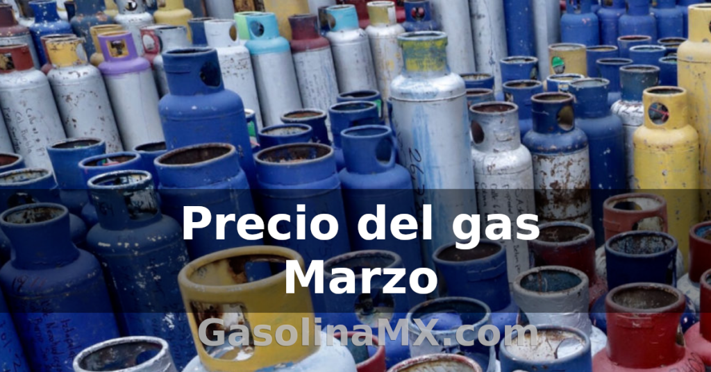 precio gas marzo