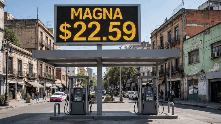 Gasolineras en alcaldia Cuauhtemoc venden gasolina Magna en menos de 23 pesos