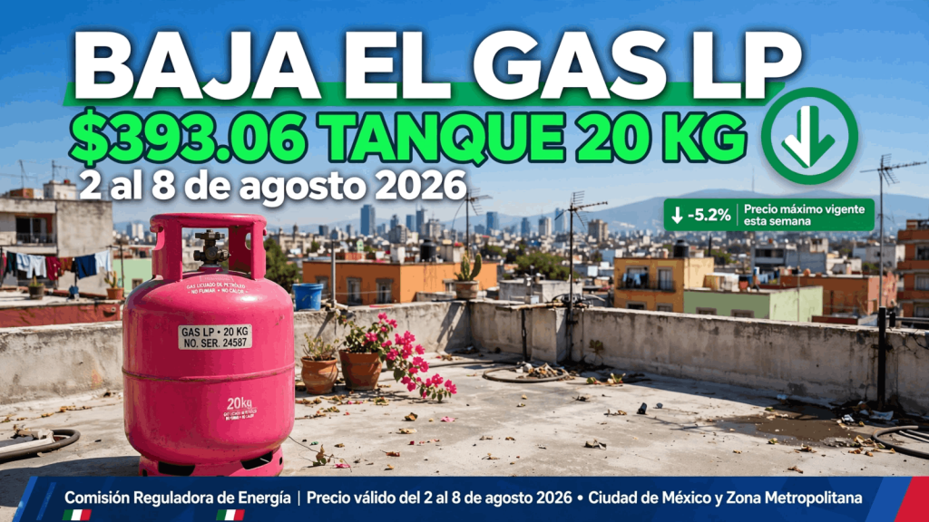precios gas mexico 2 8 agosto 2026